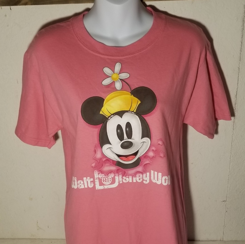 Mickey Mouse Pink T Shirt Size Small
